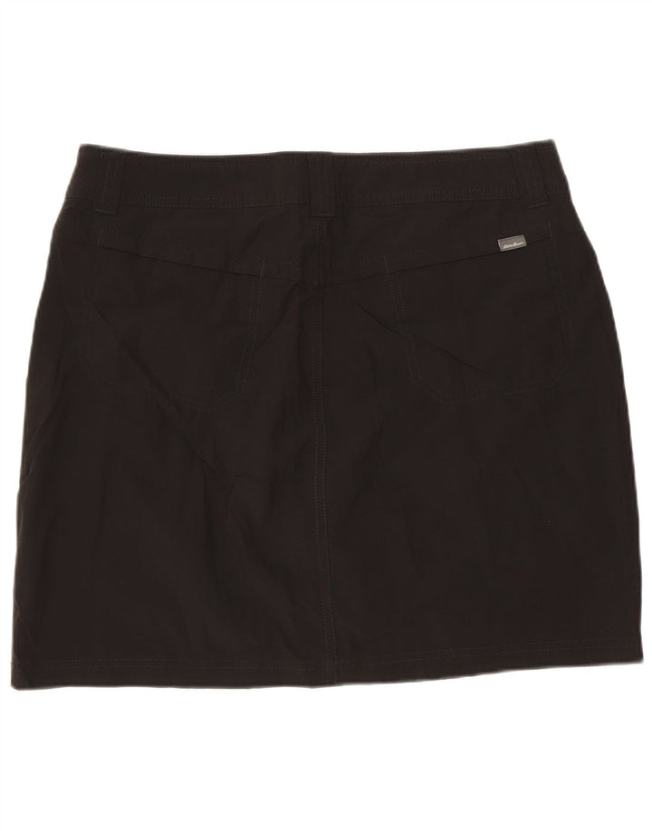 EDDIE BAUER Ženska mini suknja US 6 srednje veličine W32 crni poliester