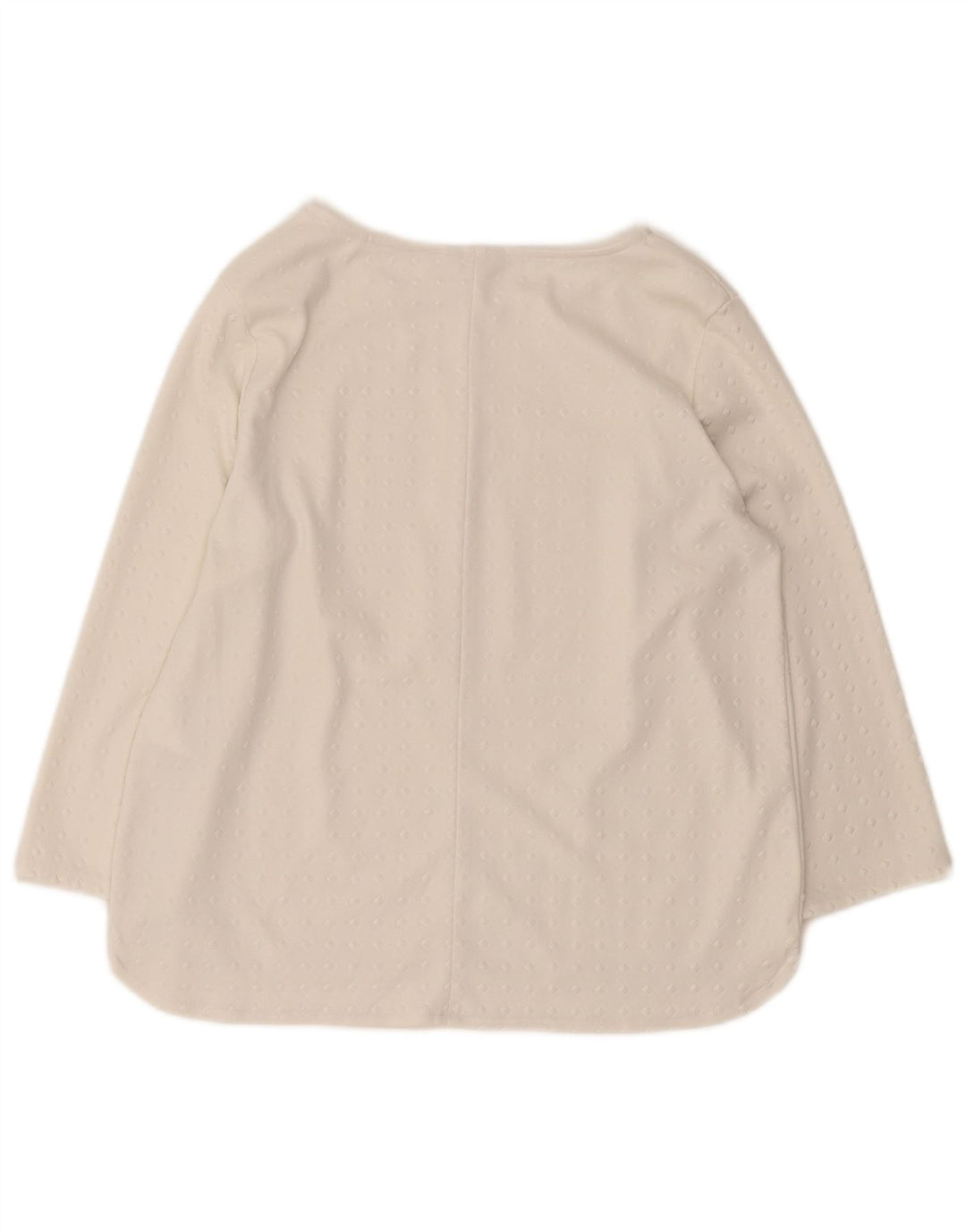 Guess ženski gornji dio s 3/4 rukavima UK 10 Mali bijeli geometrijski poliester