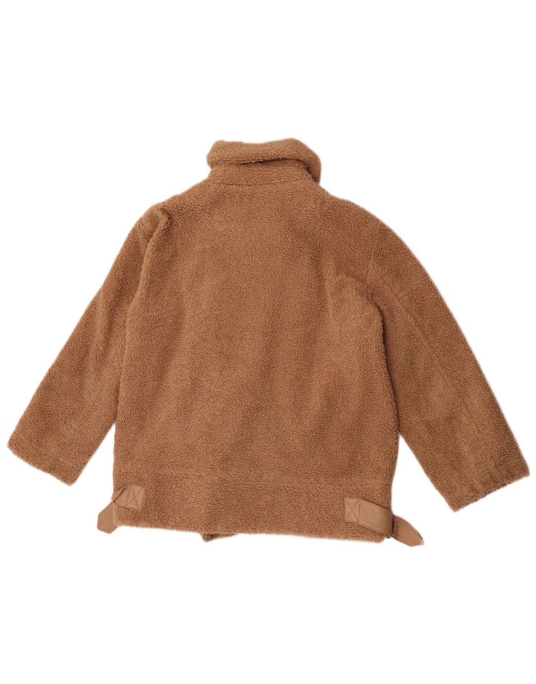 Topshop ženska biciklistička jakna Petite Teddy Bear UK 10 Small Brown Poliester