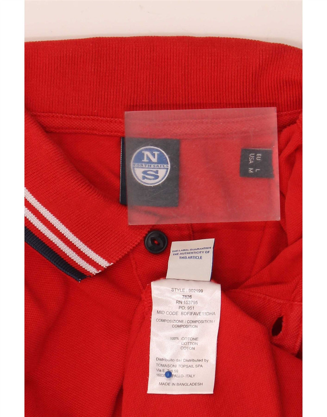 North Sails muška polo majica velikih pamučnih crvenih pruga