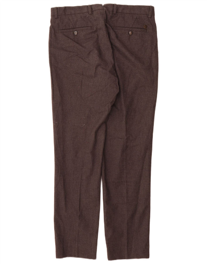 Massimo Dutti muške ležerne hlače EU 42 velike W32 L32 sive houndstooth