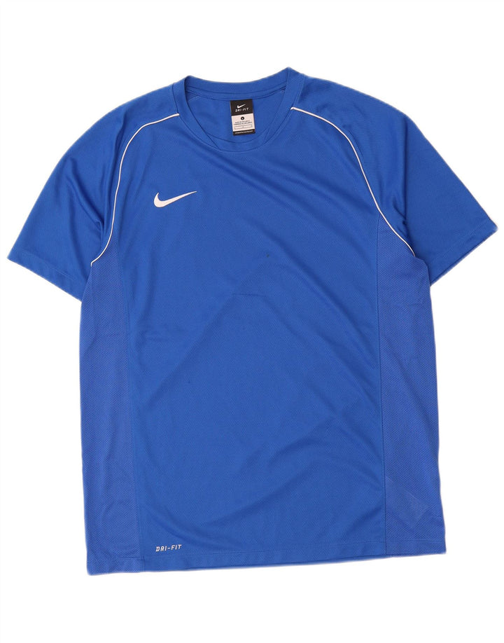 Nike Dri Fit majica kratkih rukava, veliki plavi poliester