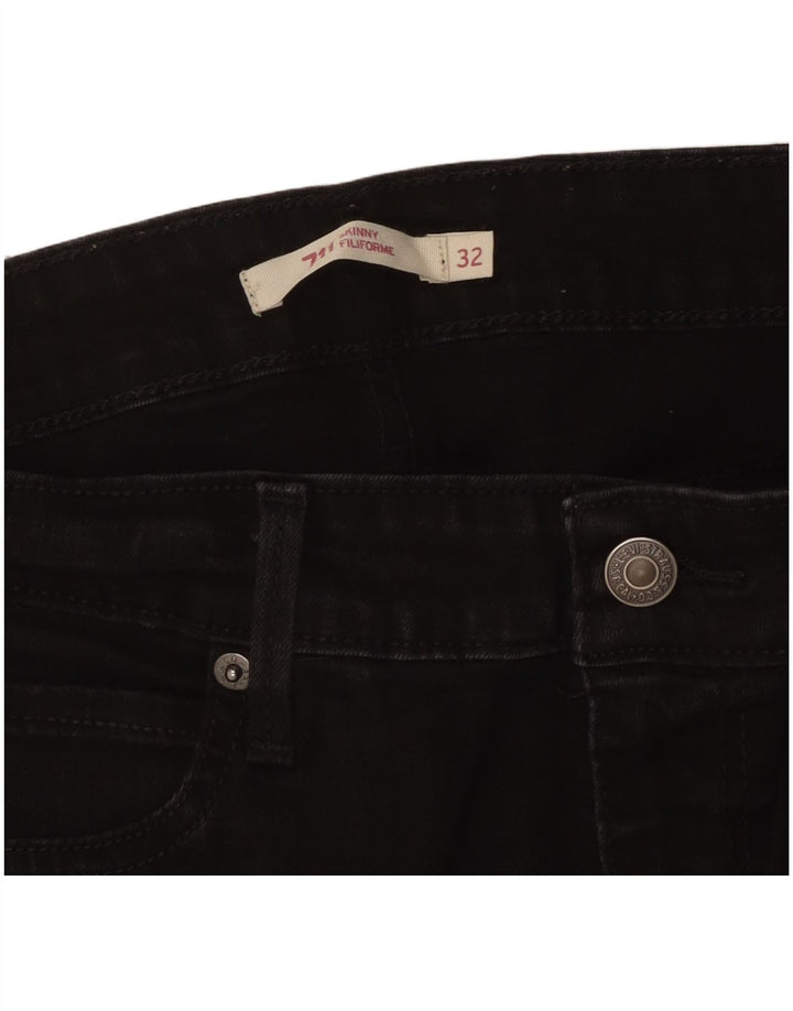 Levi's ženske 711 uske traperice W32 L30 crne