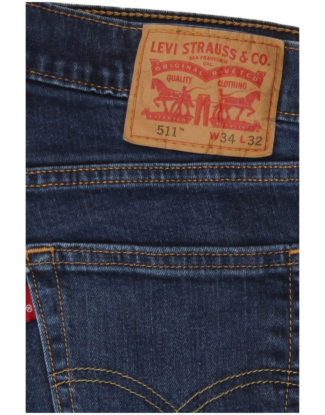 Levi's muške 511 uske traperice W34 L32 tamnoplavi pamuk