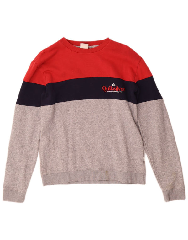 Quiksilver Boys Sweatshirt Jumper 13-14 Years Large Multicoloured