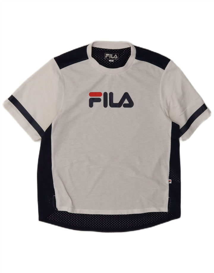 Fila Ženska majica kratkih rukava s grafičkim motivima UK 14 srednje bijele boje poliester