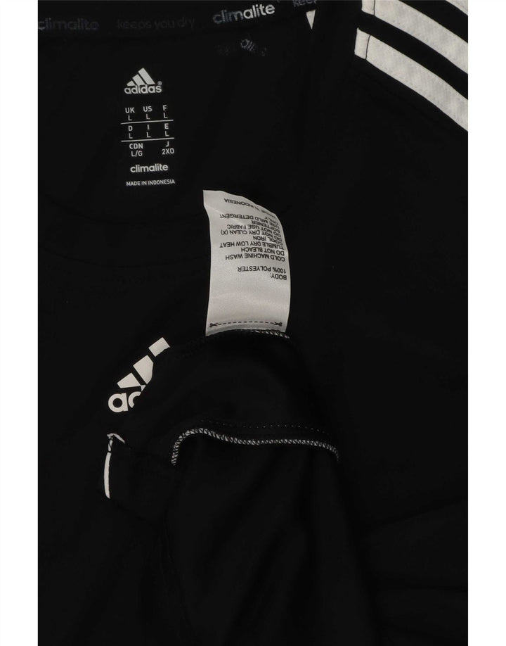 Adidas muška majica Climalite, veliki crni poliester