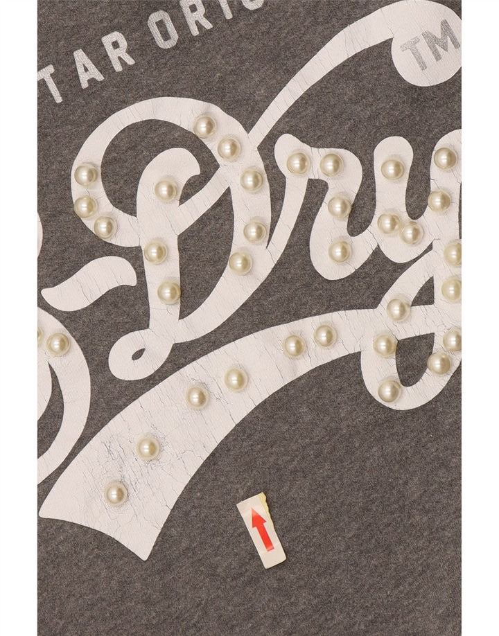 Superdry ženska majica prekomjerne veličine UK 14 srednje siva boja