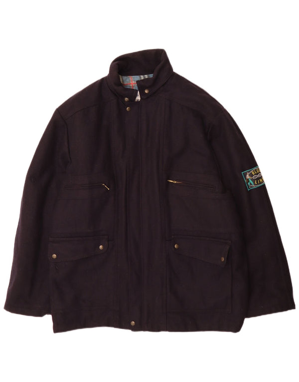 Vintage muška vjetrovka za jahte UK 42 XL tamnoplava