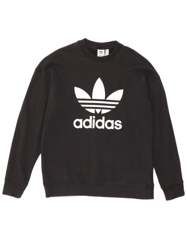 Adidas ženska majica s motivom prekomjerne majice UK 10, mali crni pamuk