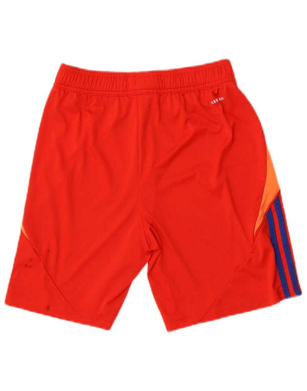 Adidas Boys Aeroready Sport Shorts 13-14 Years Red Colourblock