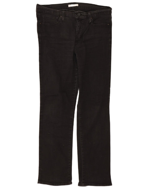 Levi's ženske ravne traperice 314 za oblikovanje W32 L30 crni pamuk