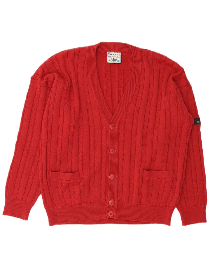NAVIGARE Muški kardigan pulover Large Red