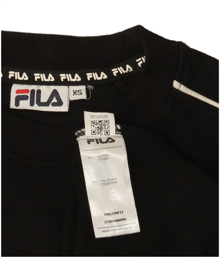 FILA muški džemperi XS crni pamuk
