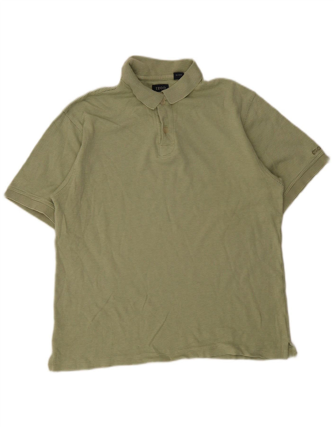 Izod muška polo majica srednje zelene pruge, pamuk