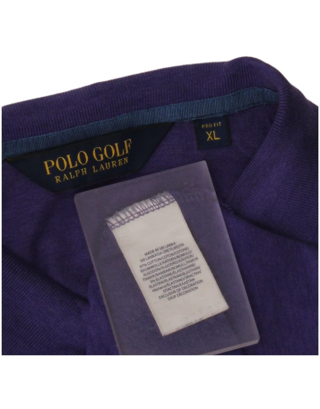 POLO RALPH LAUREN Muška polo majica XL Ljubičasti pamuk