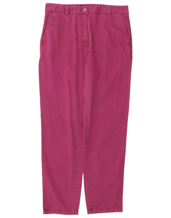 Marks & Spencer ženske ravne chino hlače UK 10 male W32 L30 ljubičaste