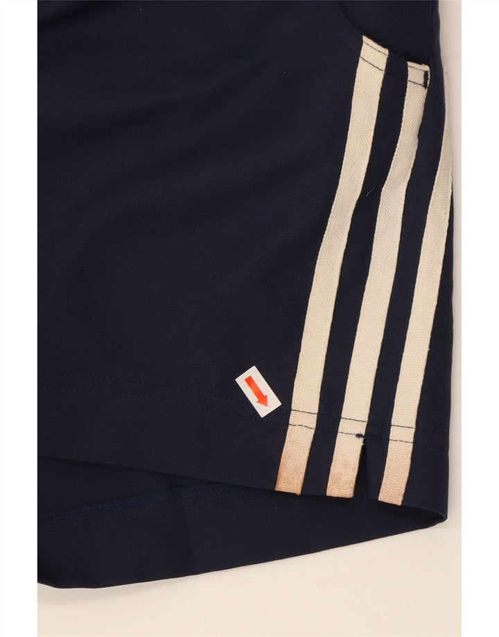 ADIDAS Womens Pegged Chino Shorts W32 Large Navy Blue Polyester Vintage Adidas and Second-Hand Adidas from Messina Hembry 