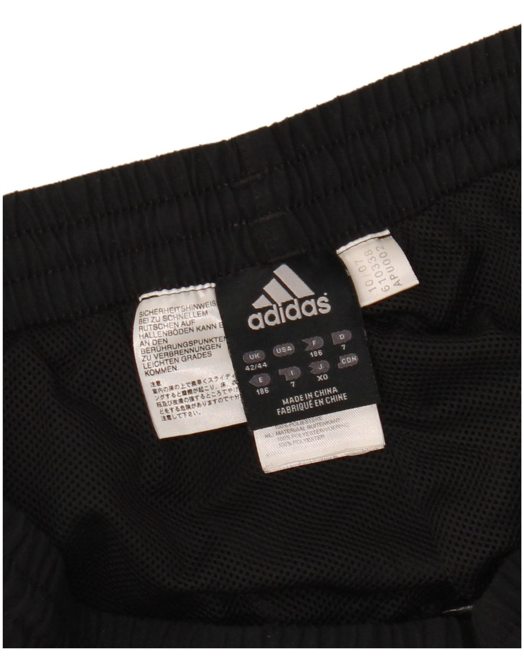 ADIDAS muške trenirke hlače Joggers UK 42/44 veliki crni poliester