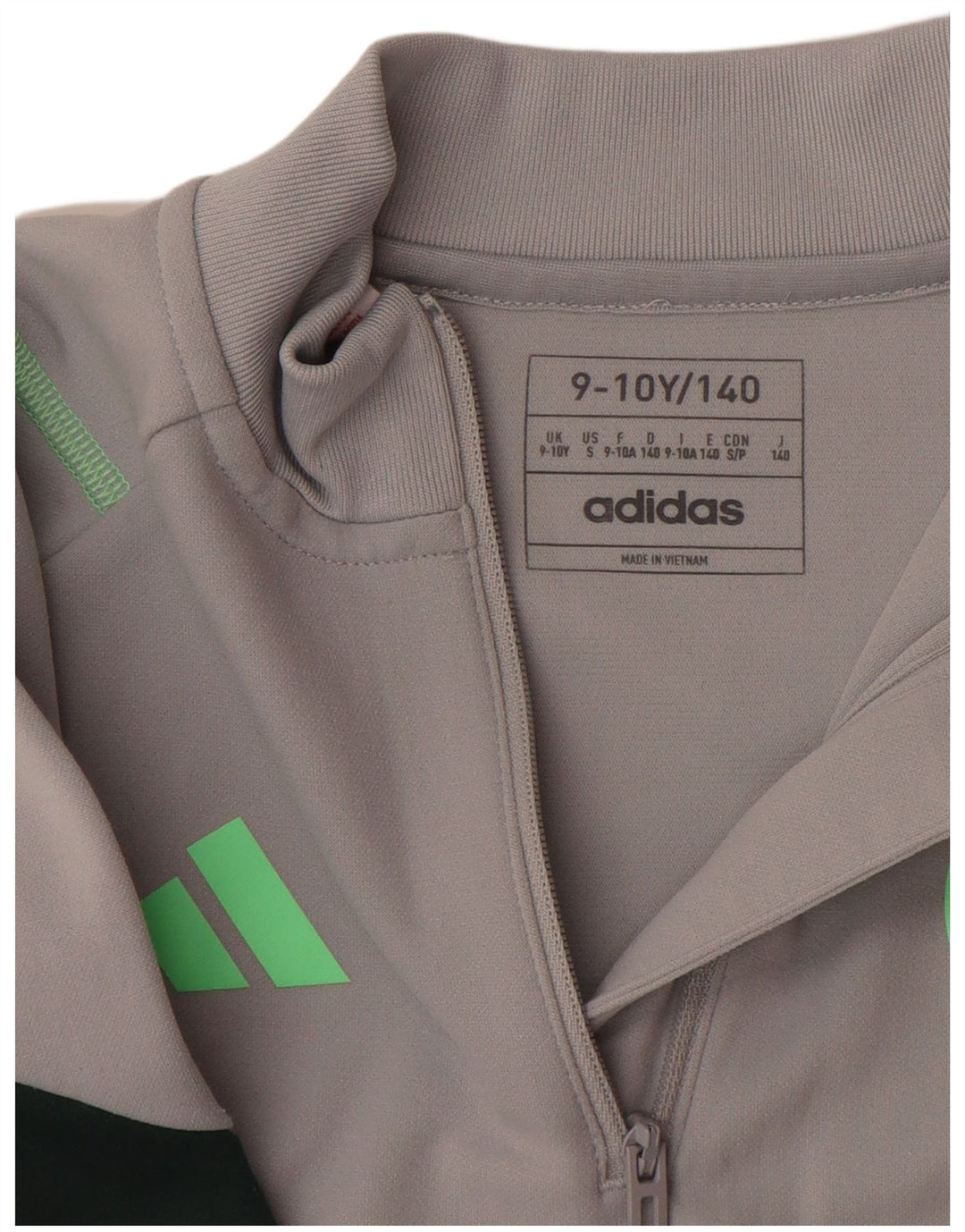 ADIDAS Boys Aeroready Pullover Trenirka Top 9-10 Years Grey Colourblock