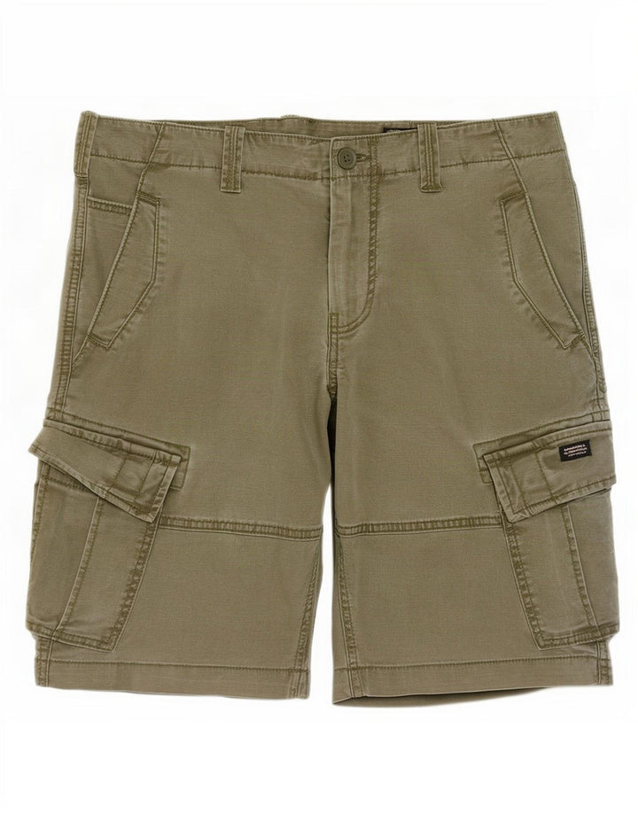 Superdry muške kargo kratke hlače W34 veliki kaki pamuk
