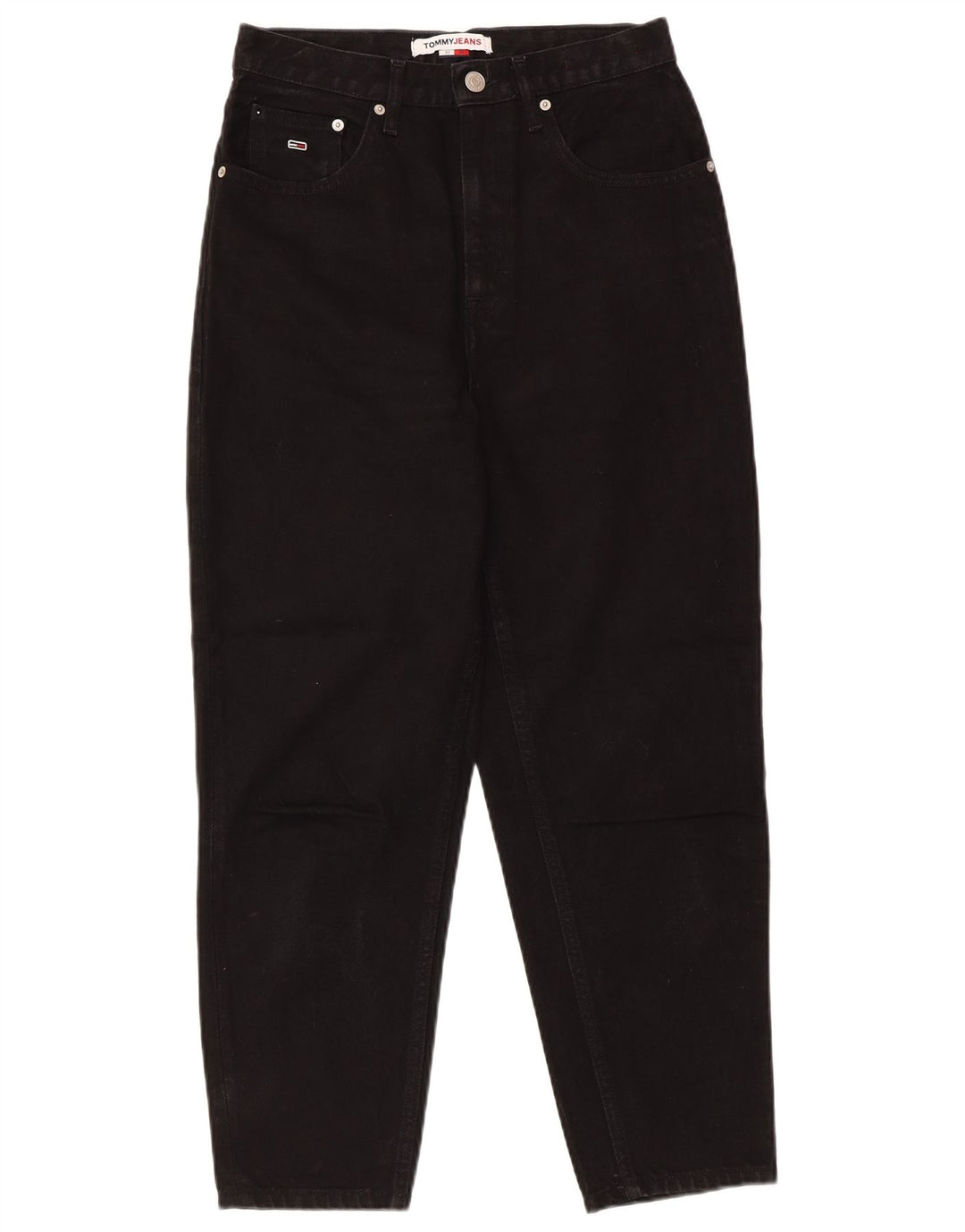 TOMMY HILFIGER Ženske sužene traperice W27 L25 crni pamuk