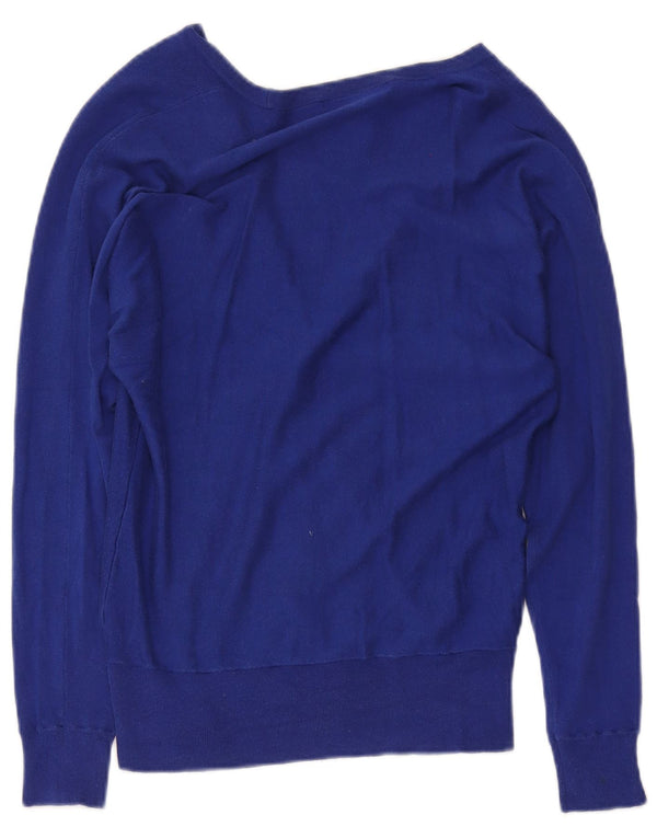 Ralph Lauren ženski kardigan pulover UK 12 Srednje plava svila