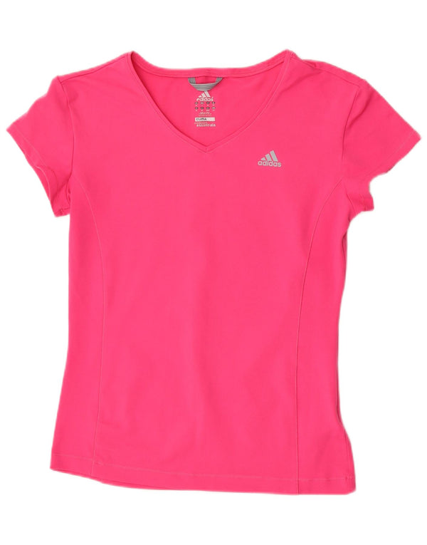 Adidas ženska majica kratkih rukava Clima 365 UK 18 XL ružičasti poliester