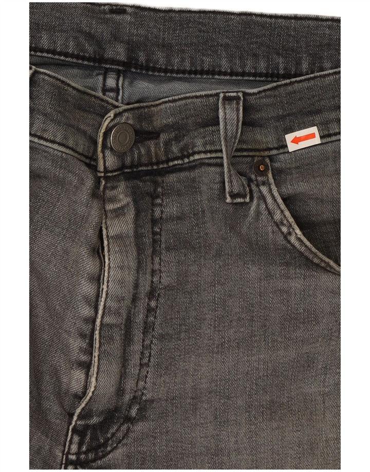 Levi's muške ravne traperice W34 L32 sivi pamuk