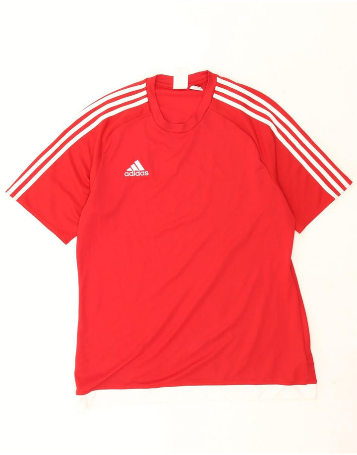 Adidas muška majica Climalite Graphic T-Shirt Veliki crveni poliester