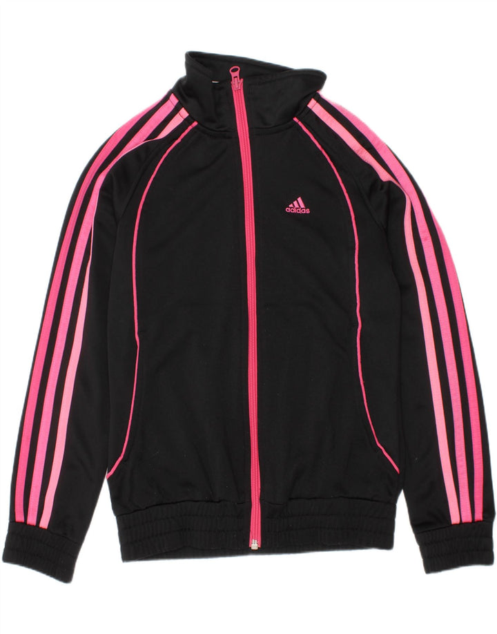 Adidas gornja jakna trenirke za djevojčice 9-10 godina, crni poliester
