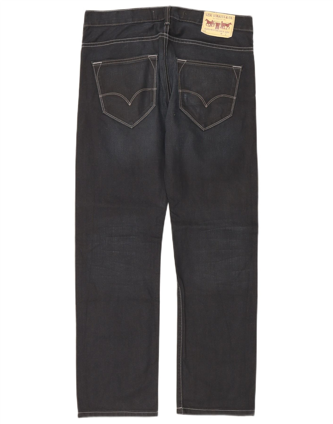 Levi's muške 504 ravne traperice W32 L32 tamnoplavi pamuk