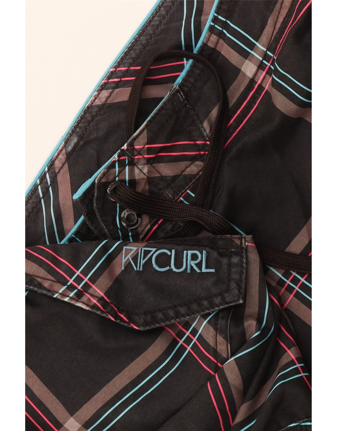 Rip Curl muške kratke hlače za plivanje s grafičkim motivima XL sive karirane