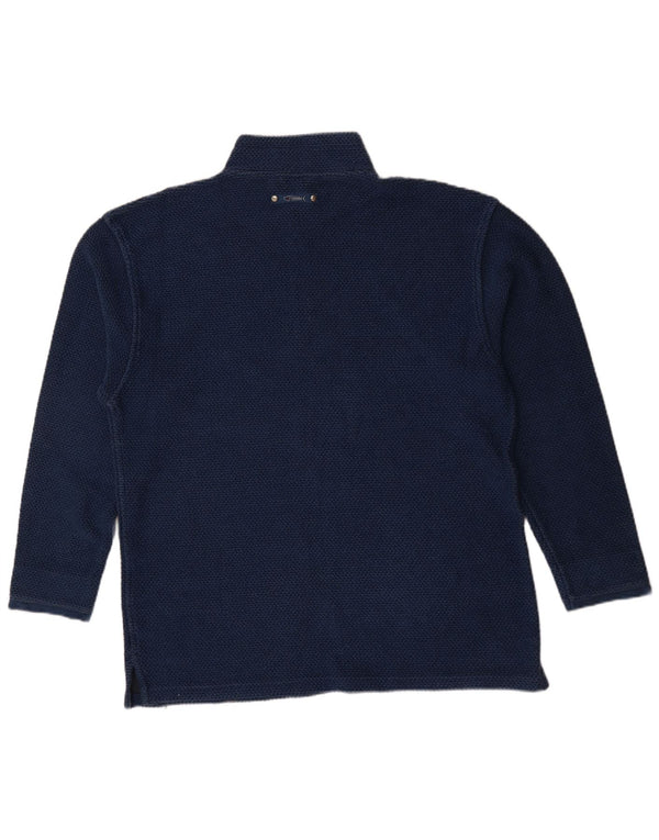 Weird Fish Muška majica s izrezom s patentnim zatvaračem 2XL tamnoplavi pamuk