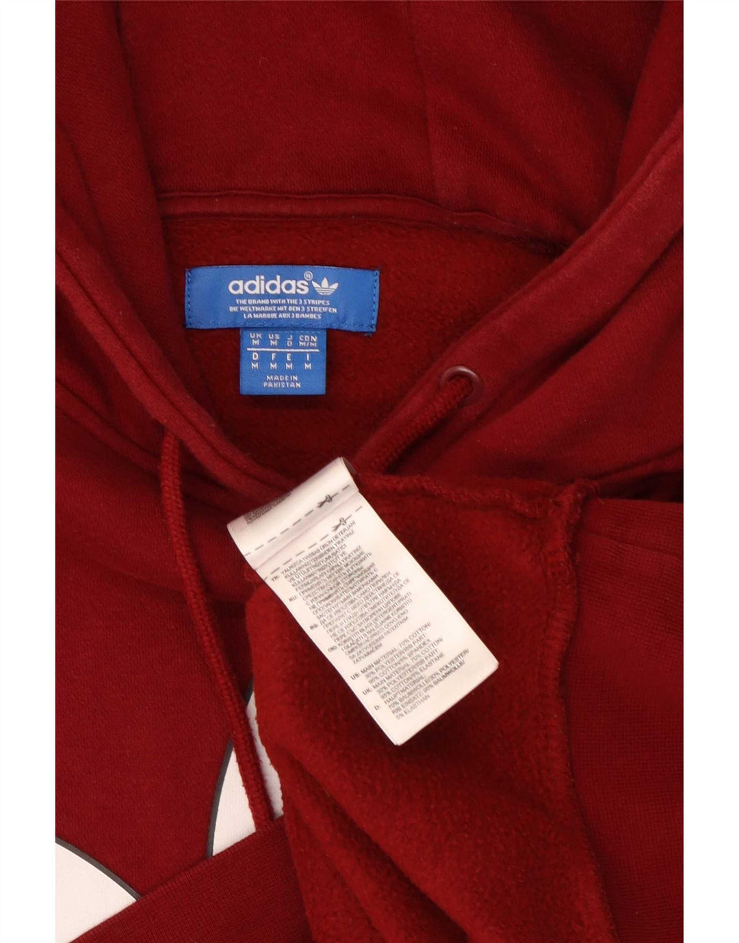 Adidas muška majica s kapuljačom srednje kestenjaste boje, pamuk