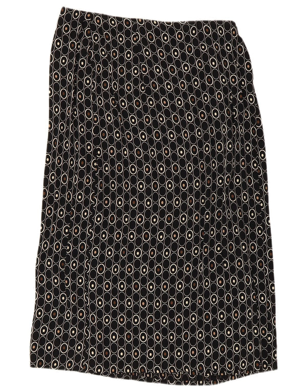 Marks & Spencer ženska ravna suknja UK 14 srednje W30 crna geometrijska