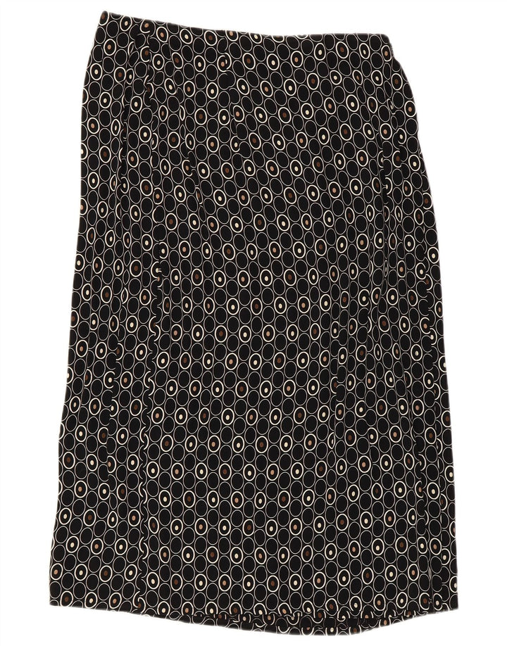 Marks & Spencer ženska ravna suknja UK 14 srednje W30 crna geometrijska
