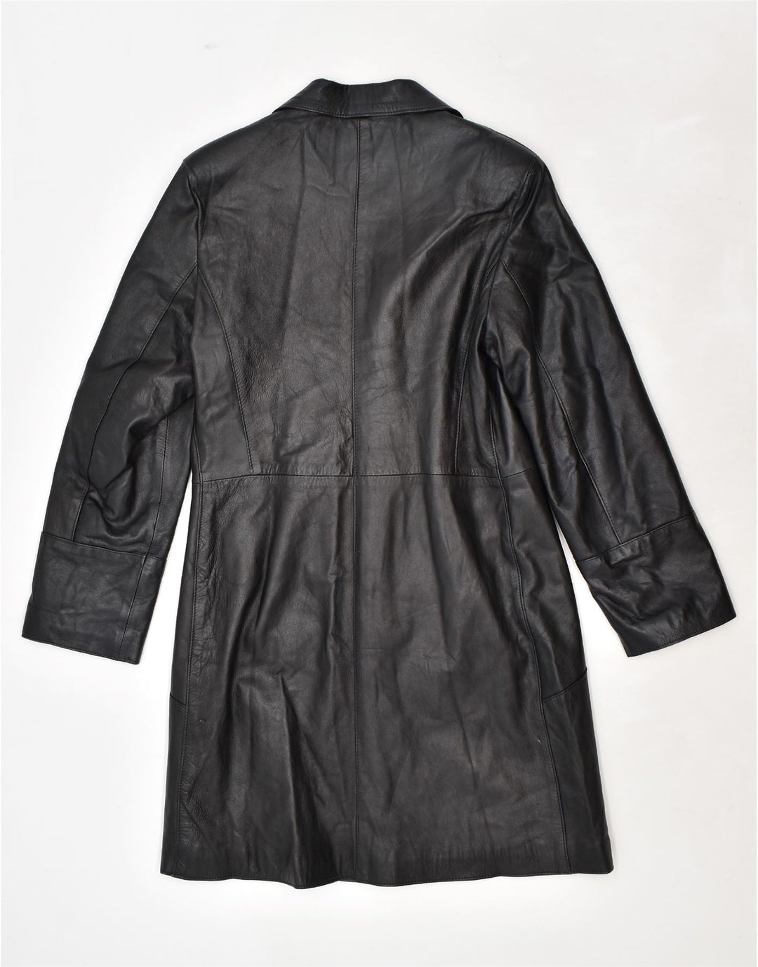 VINTAGE ženski kožni kaput IT 48 XL crna koža