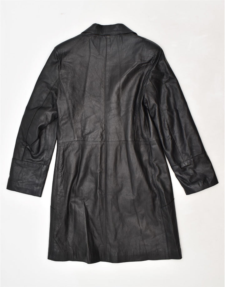 VINTAGE ženski kožni kaput IT 48 XL crna koža