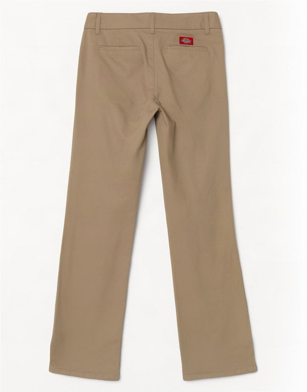 Dickies ženske ležerne hlače s bootcutom US 7 srednje W30 L31 bež pamuk