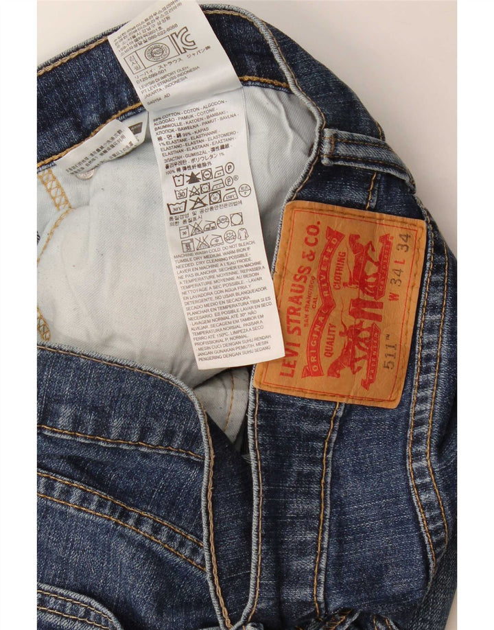 Levi's muške 511 uske traperice W34 L26 plavi pamuk
