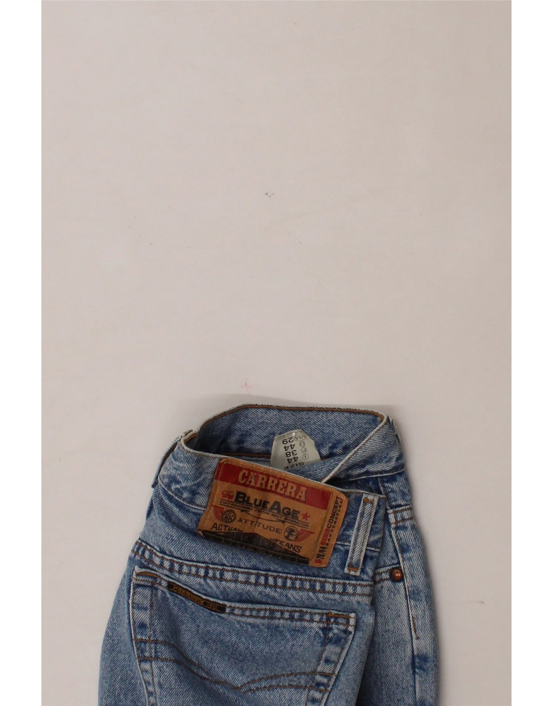 CARRERA Womens Straight Jeans IT 44 Medium W29 L31 Blue Cotton Vintage Carrera and Second-Hand Carrera from Messina Hembry 