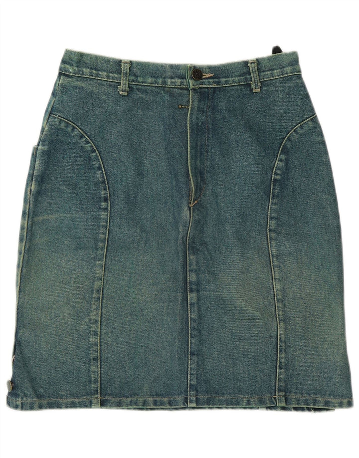 Lee Cooper ženska traper suknja IT 42 Srednje W26 Zeleni pamuk