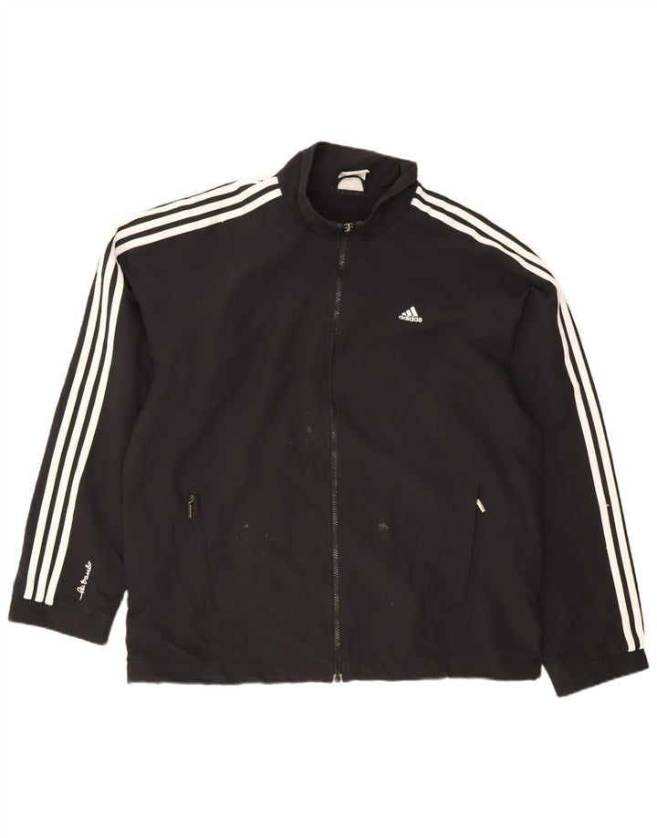 Adidas muška gornja jakna trenirke UK 44/46 veliki crni poliester