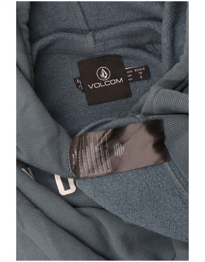 VOLCOM Boys Graphic Hoodie Džemper 7-8 godina XS sivi pamuk