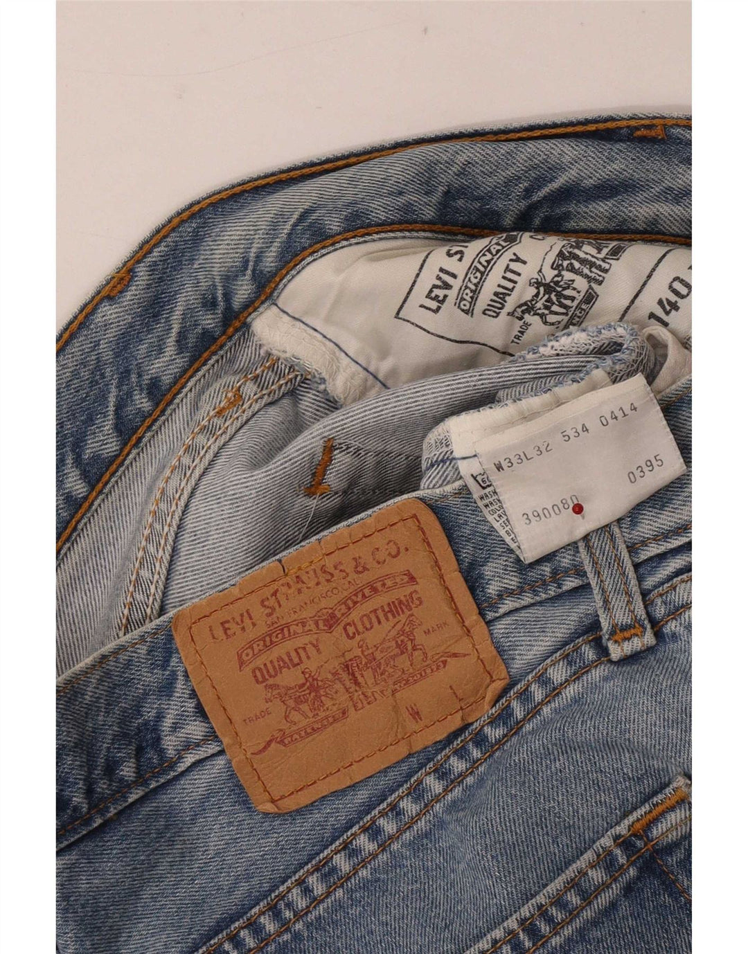 Levi's muške uske traperice W33 L32 plavi pamuk