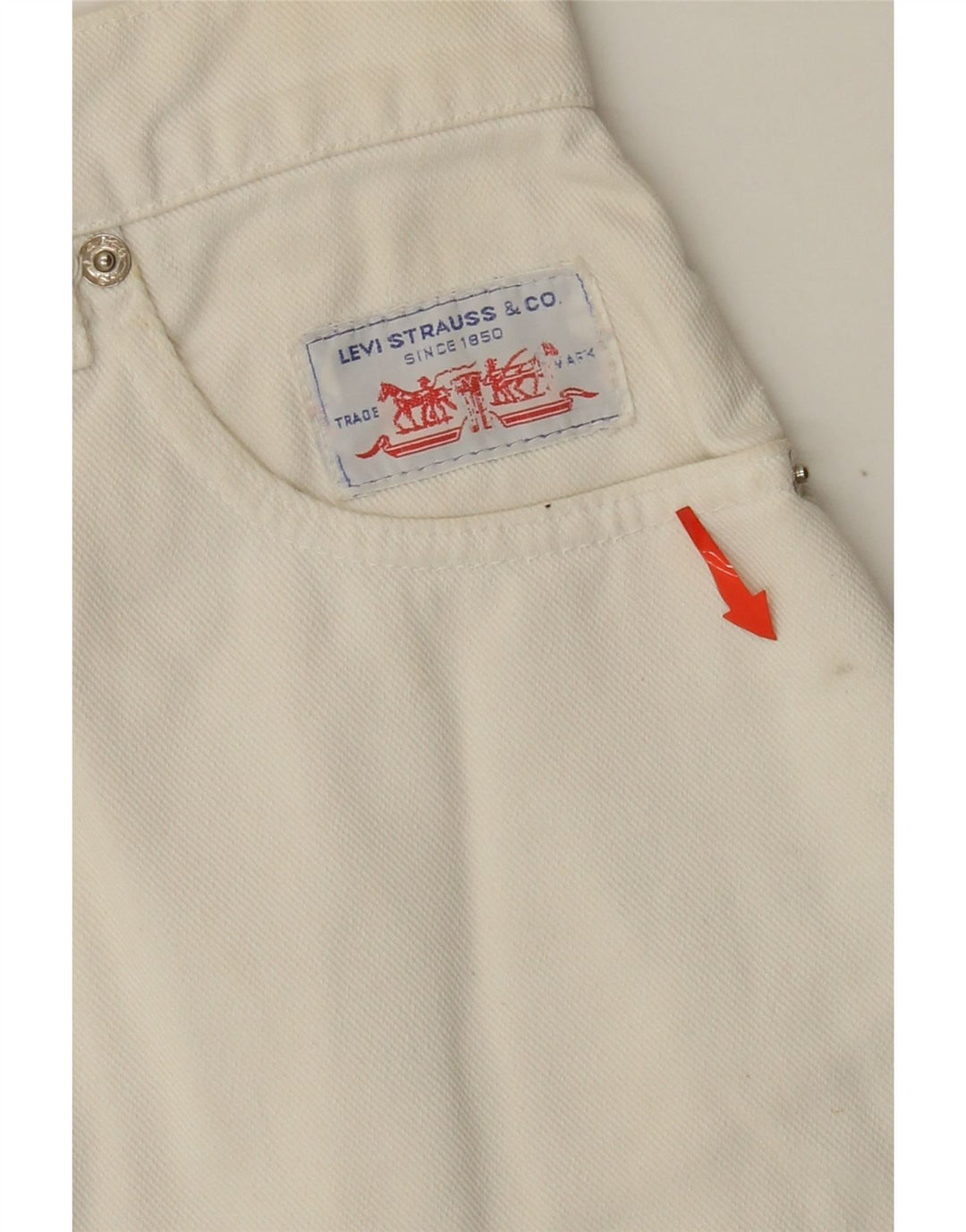 LEVI'S Ženska traper suknja W26 Small Off White