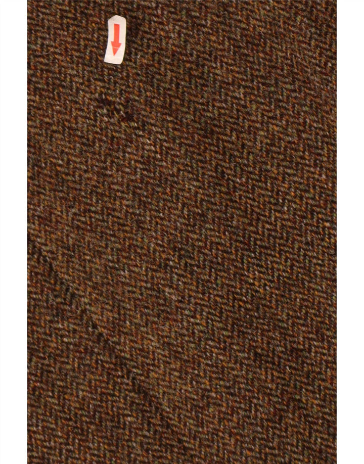 Harris Tweed Muški sako sa 2 gumba UK 40 Velika smeđa vuna riblja kost