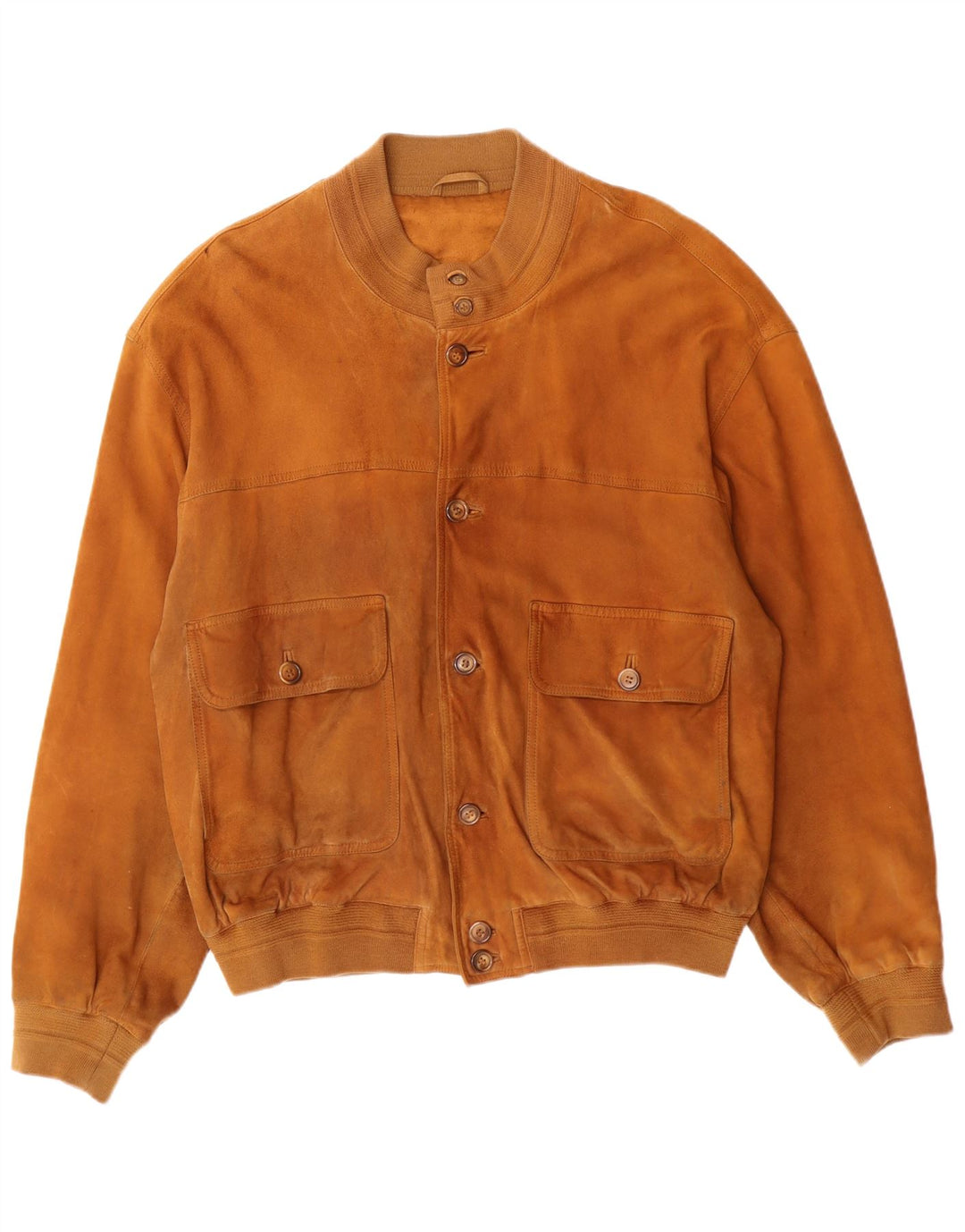 VINTAGE muška bomber jakna od brušene kože UK 42 XL smeđa koža