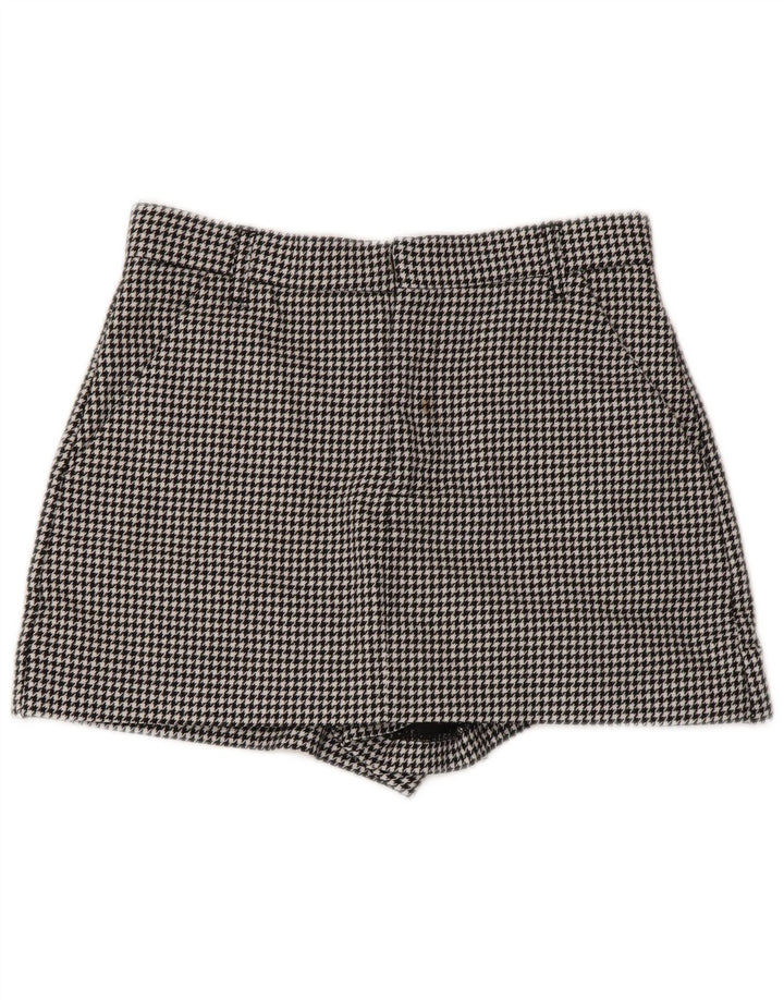 Zara ženske chino kratke hlače male W26 crne ptičje zube